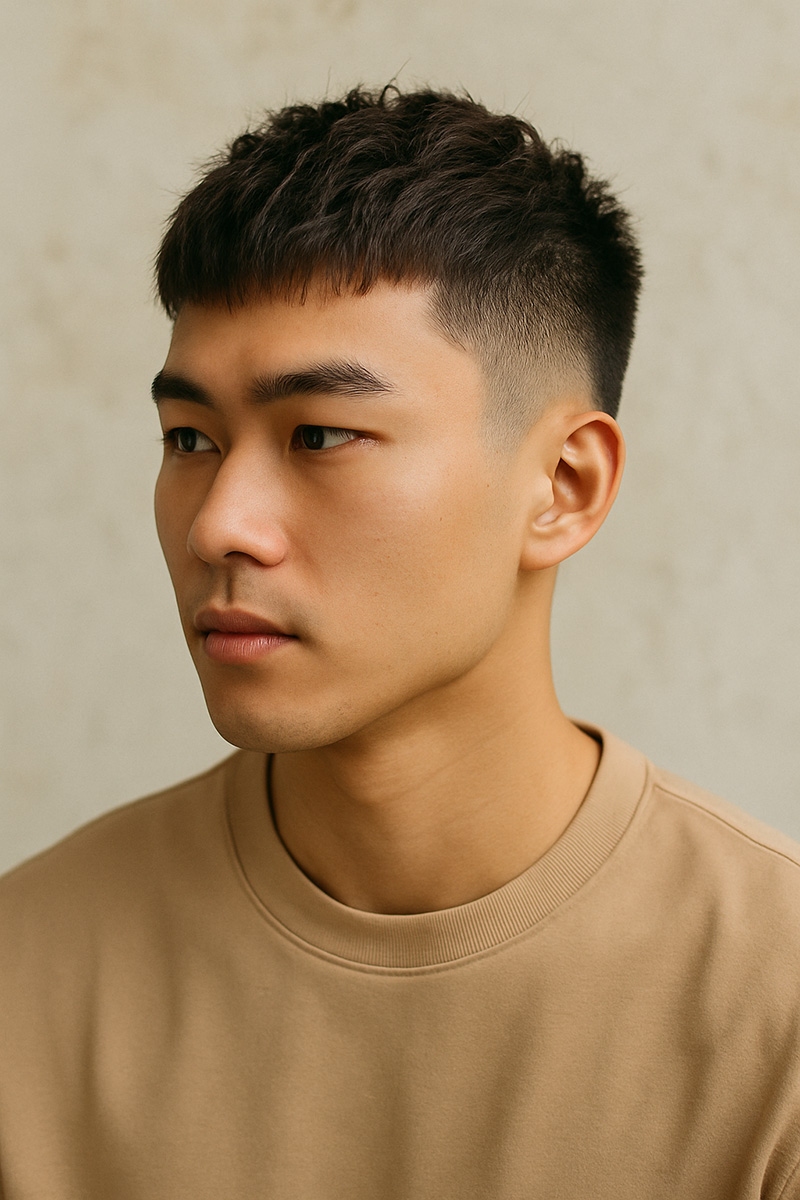 French Crop with Taper Fade