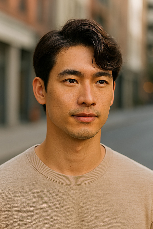 Wavy Side Sweep / Guile Haircut