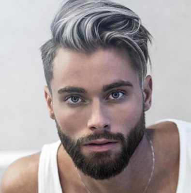 How To: Black to Silver White Ombre Hair Color for Men - YouTube