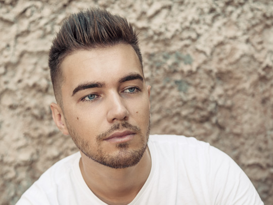 Short Mohawk with Fade with beard