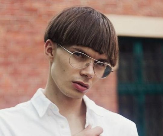 Bowl Cut with Short Bangs