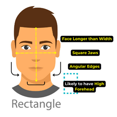 Rectangle face shape