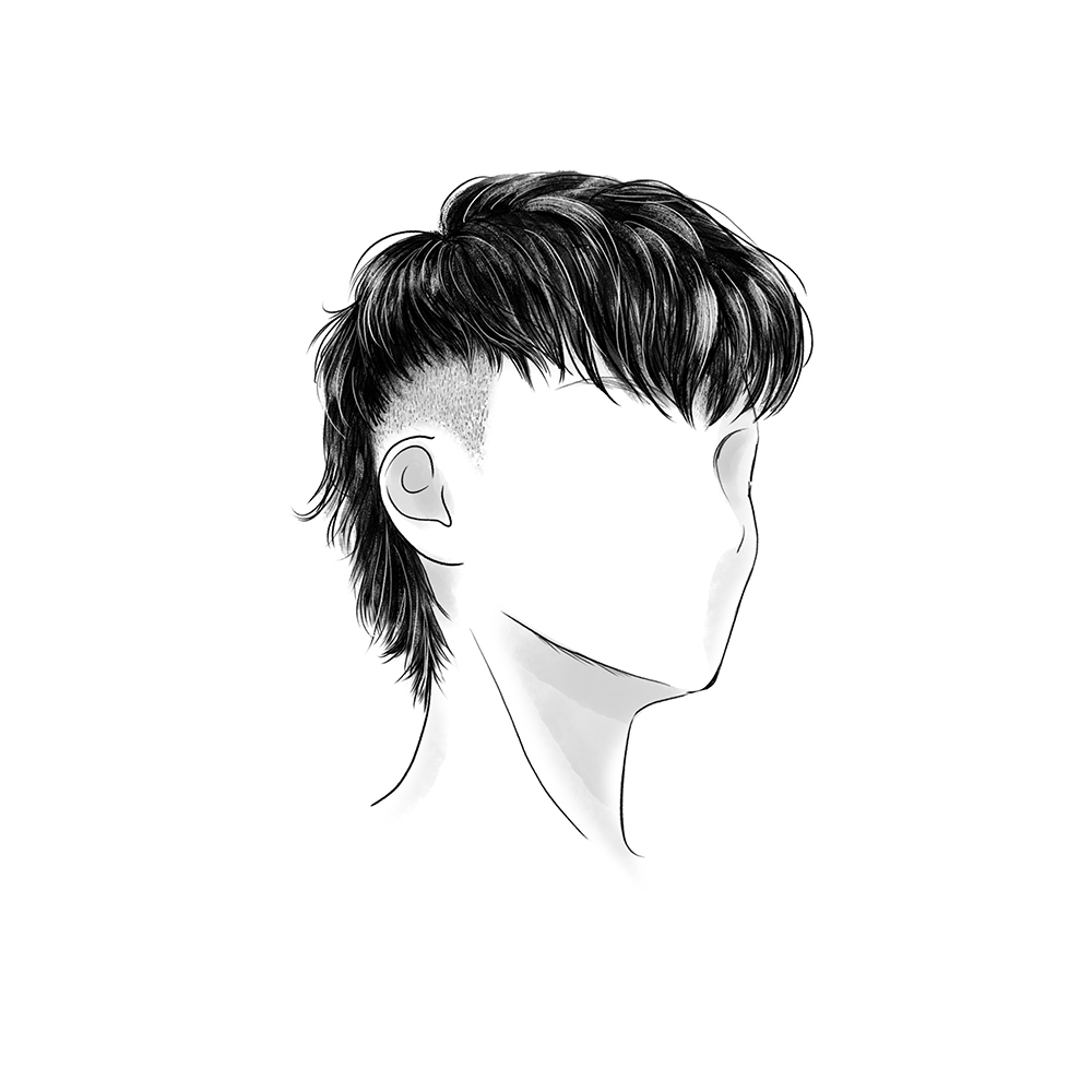 modern mullet hairstyle