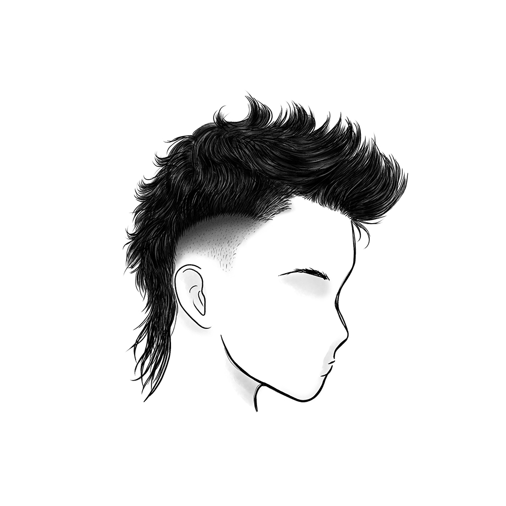 mohawk mullet hairstyle