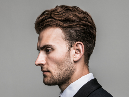 Hairstyles for men with a flat back of the head